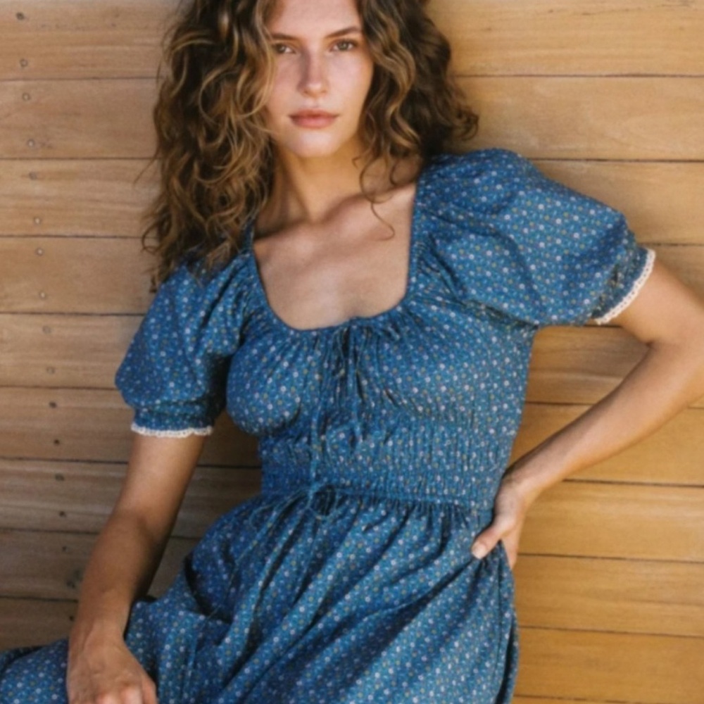 【ISO】CHRISTY DAWN Brynne Dress Essence Blue - Size XS